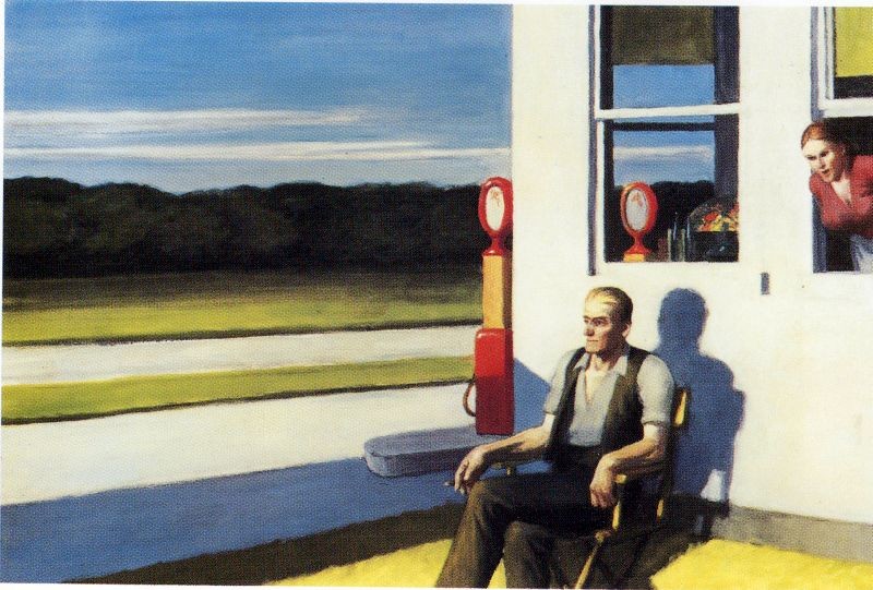 Edward Hopper Four Lane Road